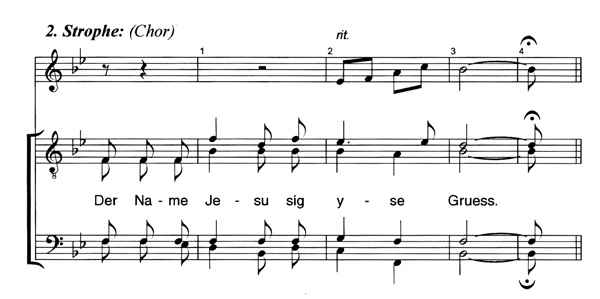 Auszug Partitur
